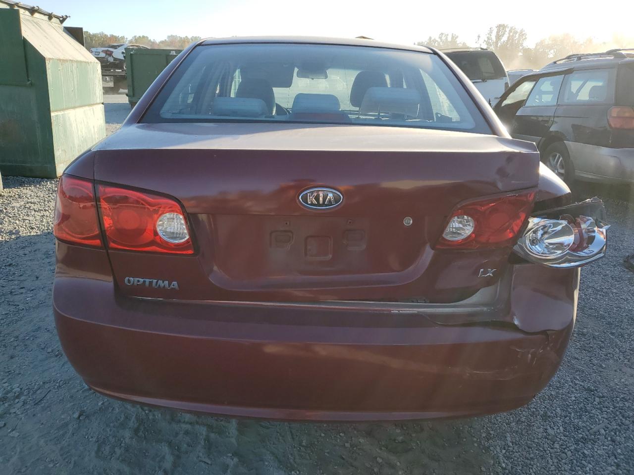 2007 Kia Optima Lx VIN: KNAGE123975129510 Lot: 77148464