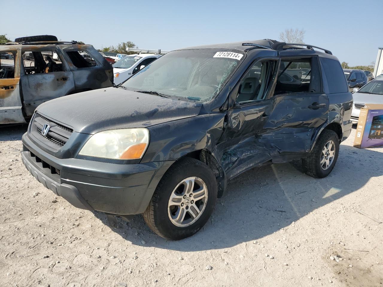 2004 Honda Pilot Exl de vânzare în Kansas City, KS - Side