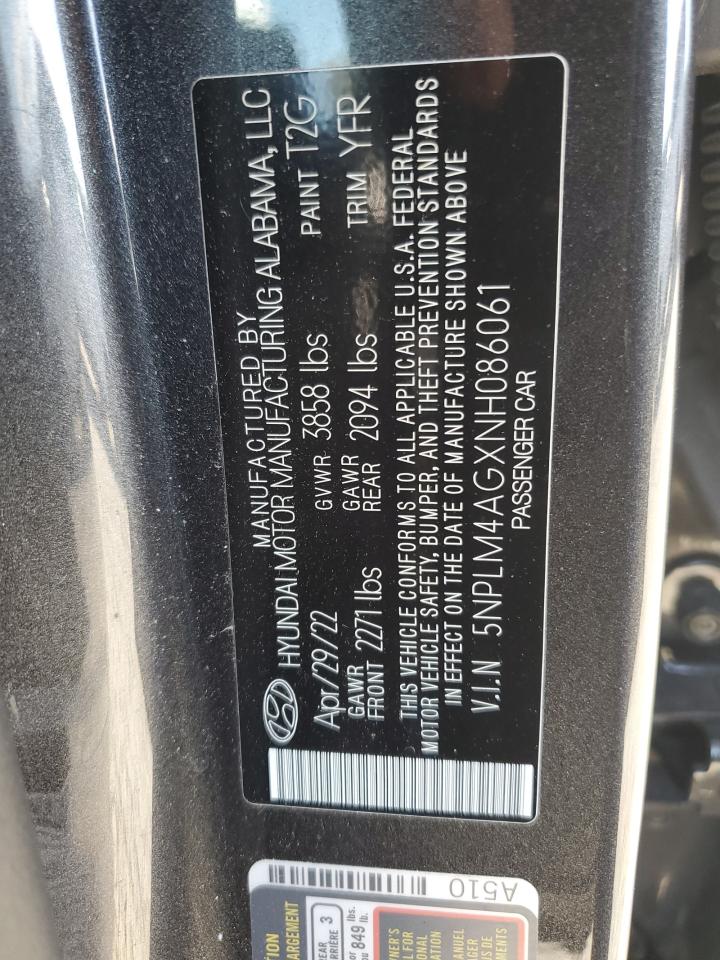 5NPLM4AGXNH086061 2022 Hyundai Elantra Sel