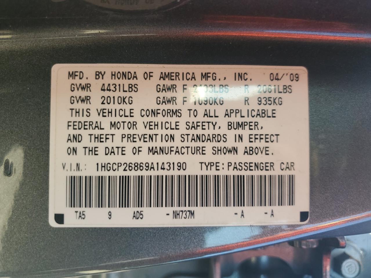 2009 Honda Accord - Image 12