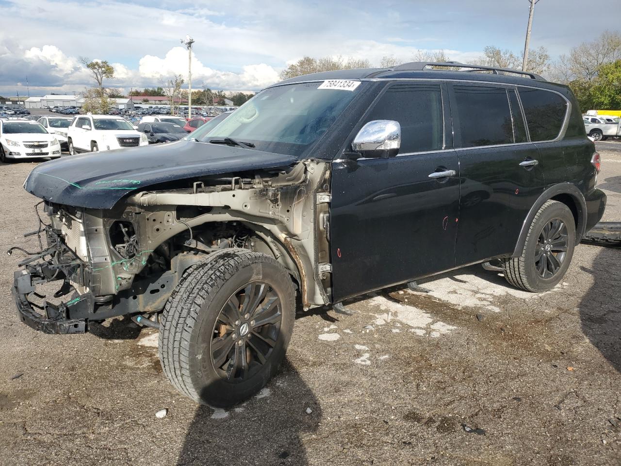 2017 Nissan Armada Platinum VIN: JN8AY2NF7H9300121 Lot: 75841334