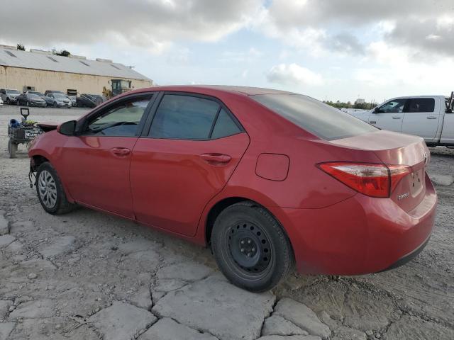  TOYOTA COROLLA 2017 Czerwony