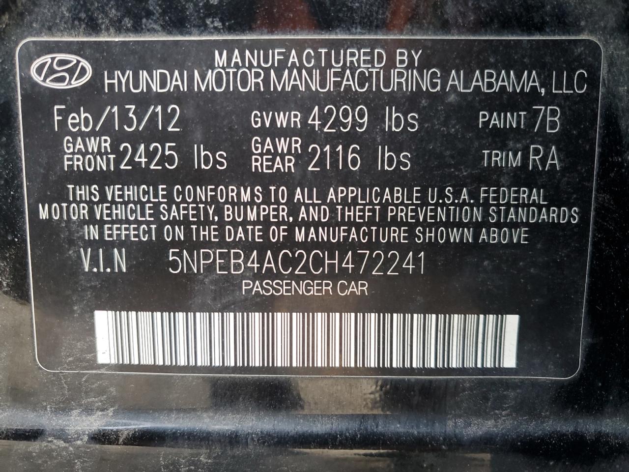2012 Hyundai Sonata - Image 15