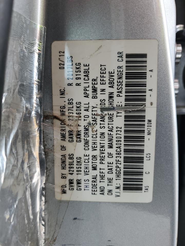 1HGCP2F38CA090732 2012 Honda Accord Lx