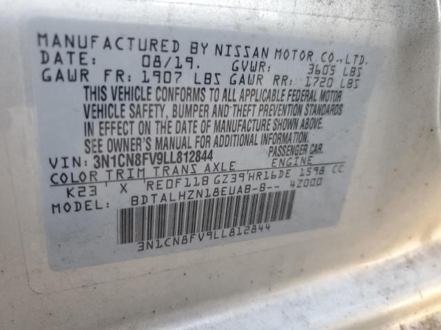 3N1CN8FV9LL812844 Nissan Versa SR 12