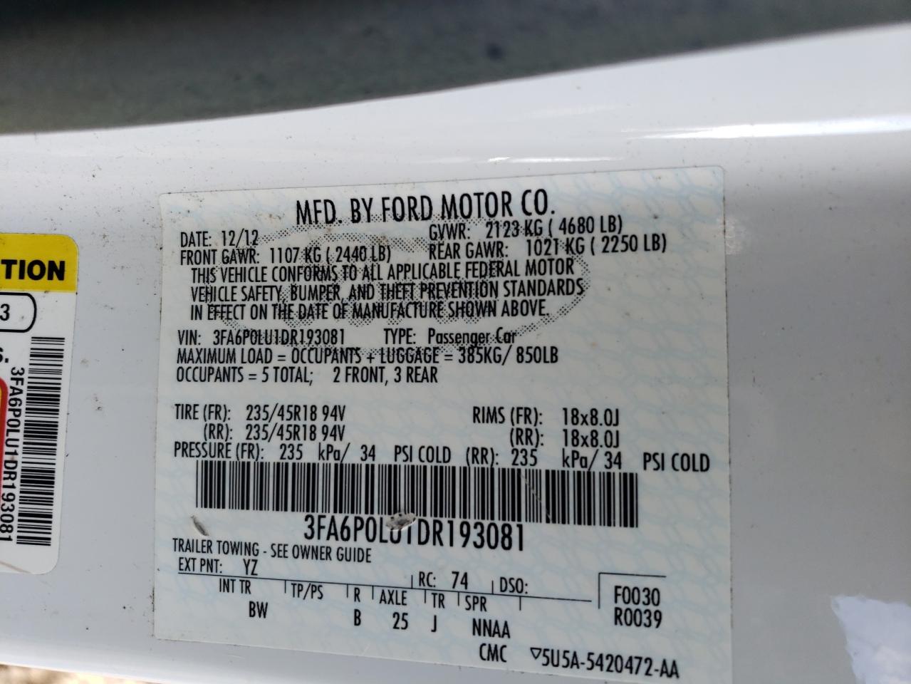 2013 Ford Fusion - Image 14
