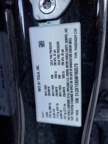 5YJ3E1EB5MF960579 Tesla Model 3  12