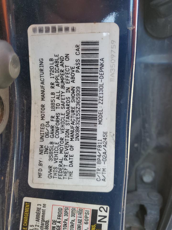 1NXBR32E55Z365939 2005 Toyota Corolla Ce