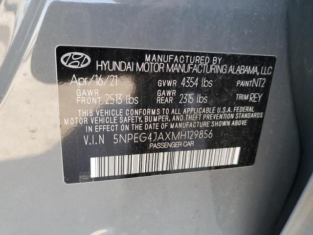 5NPEG4JAXMH129856 Hyundai Sonata SE 12