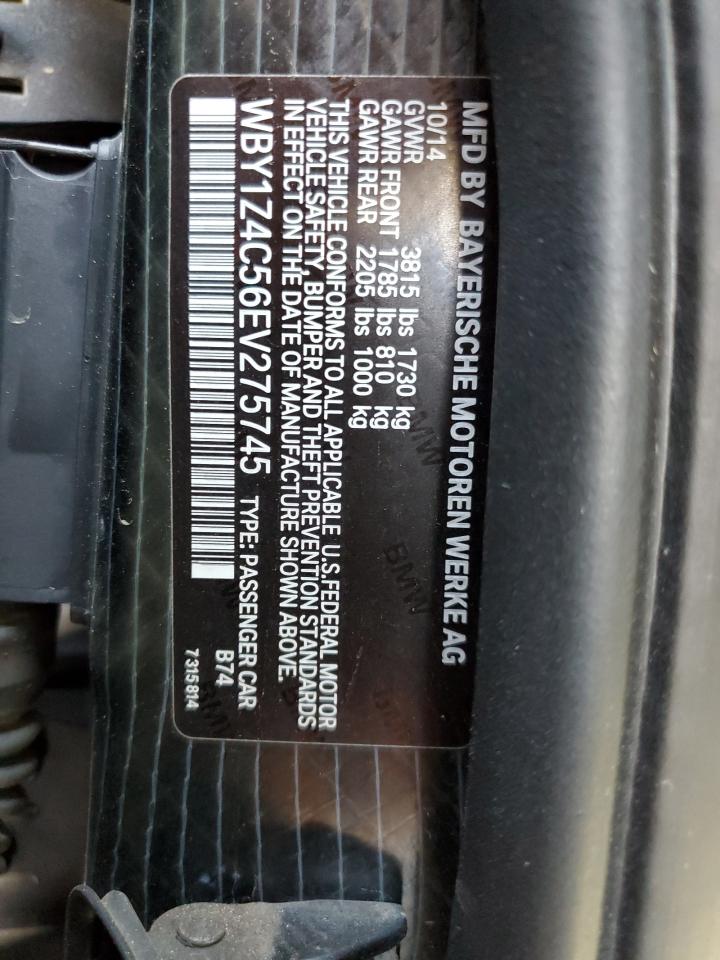 WBY1Z4C56EV275745 2014 BMW I3 Rex