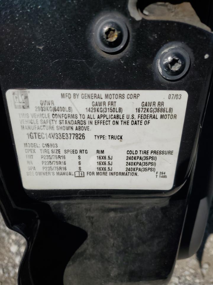 1GTEC14V33E377826 2003 GMC New Sierra C1500