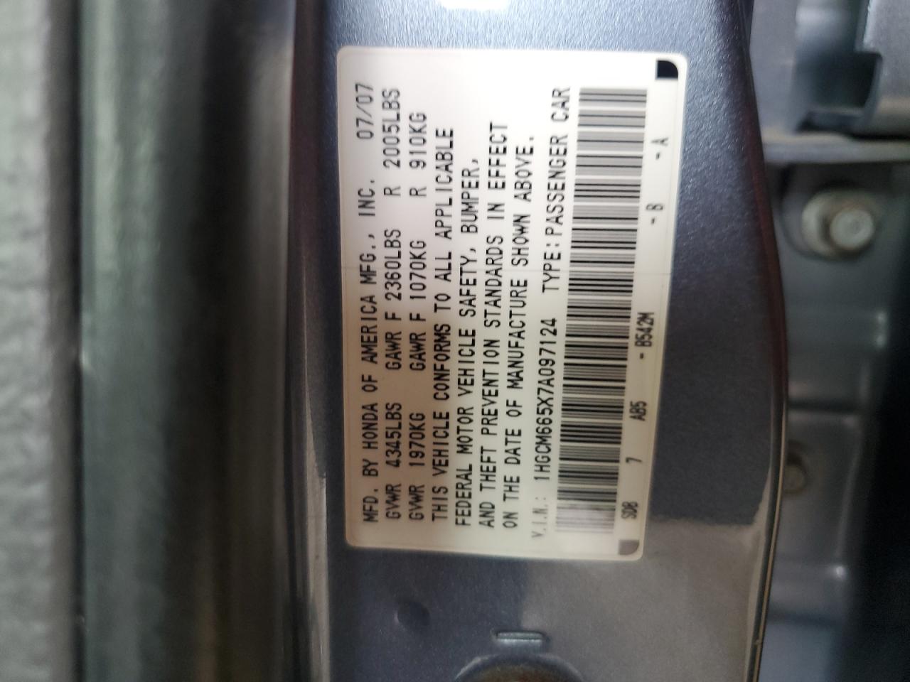2007 Honda Accord - Image 14