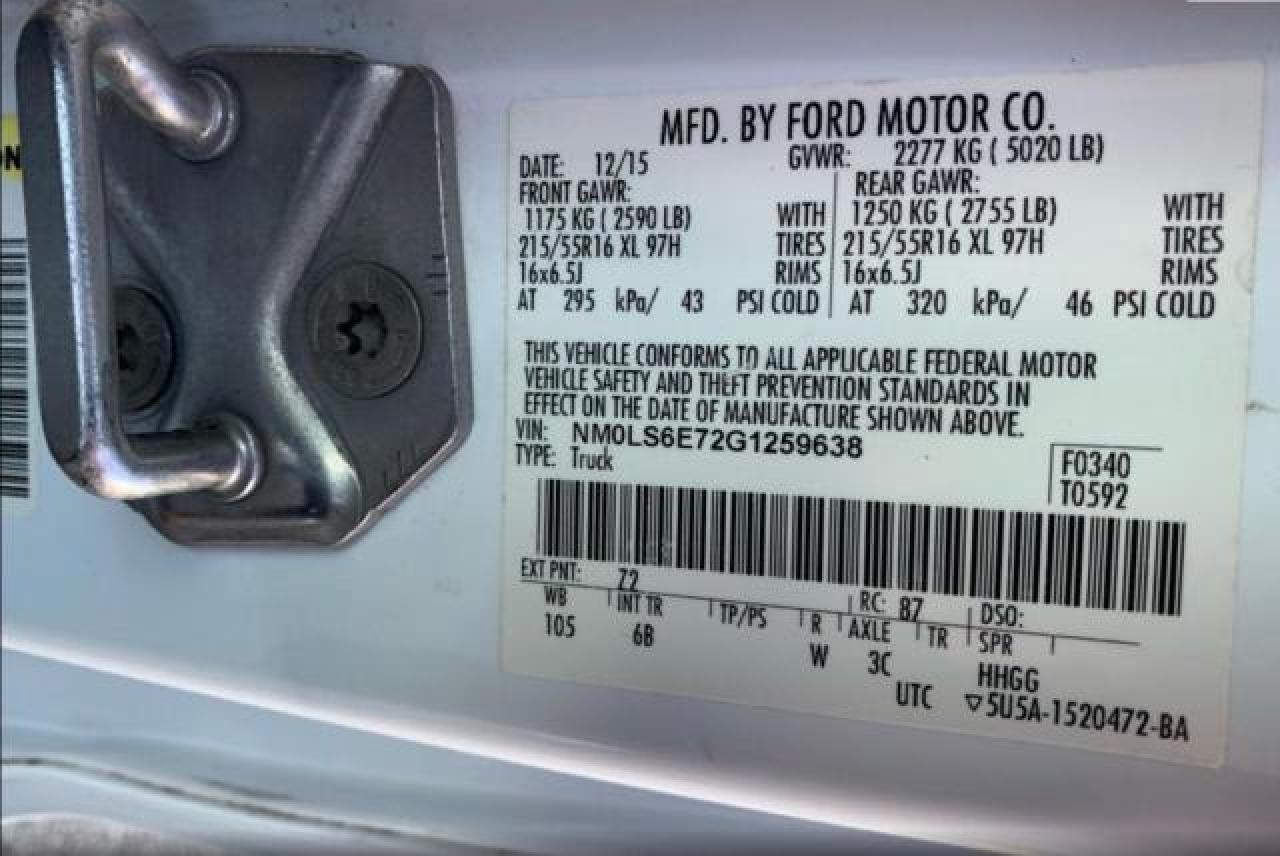 NM0LS6E72G1259638 2016 Ford Transit Connect Xl