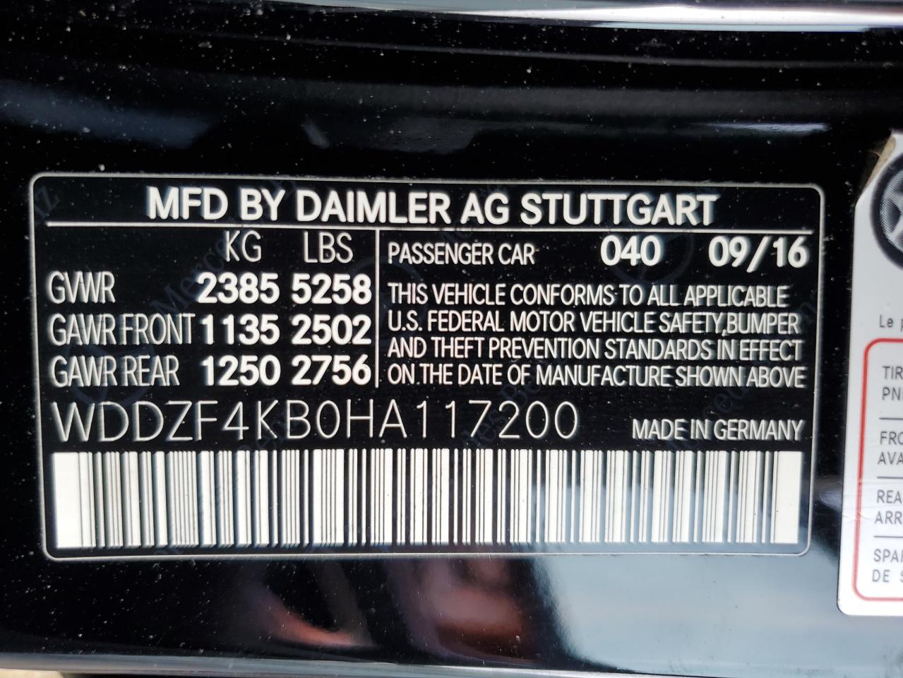 2017 Mercedes-Benz E 300 4Matic VIN: WDDZF4KB0HA117200 Lot: 76679284