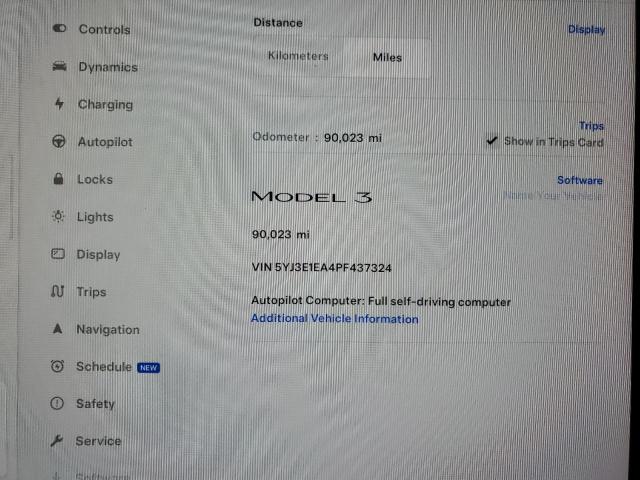 5YJ3E1EA4PF437324 Tesla Model 3  9
