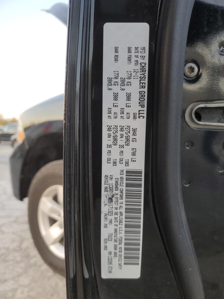 1C6RD7FT2CS171323 2012 Dodge Ram 1500 St