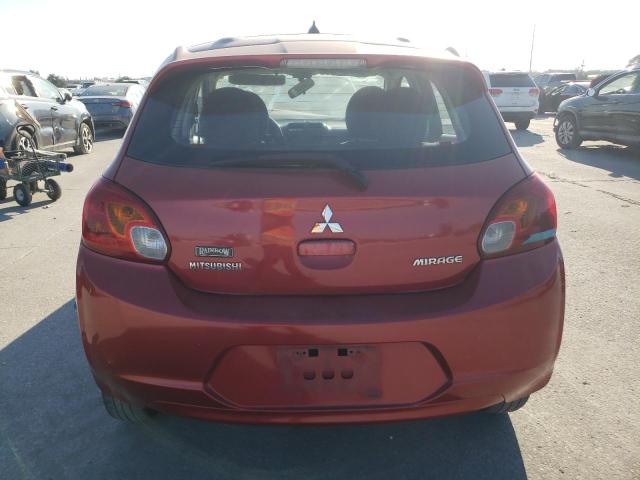  MITSUBISHI MIRAGE 2015 Czerwony