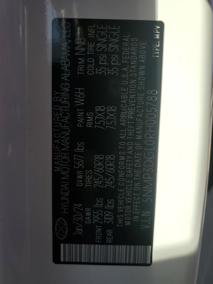 5NMP3DGL0RH005788 2024 Hyundai Santa Fe Xrt