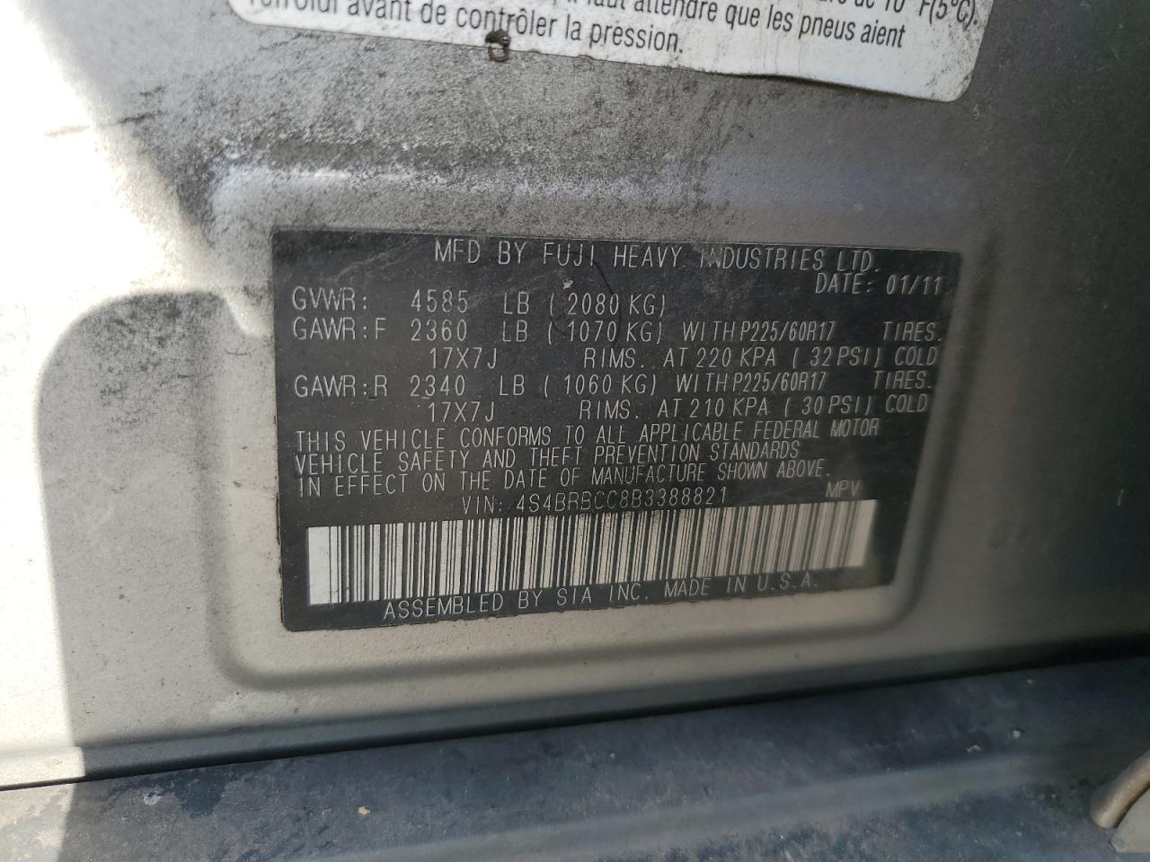 2011 Subaru Outback - Image 15
