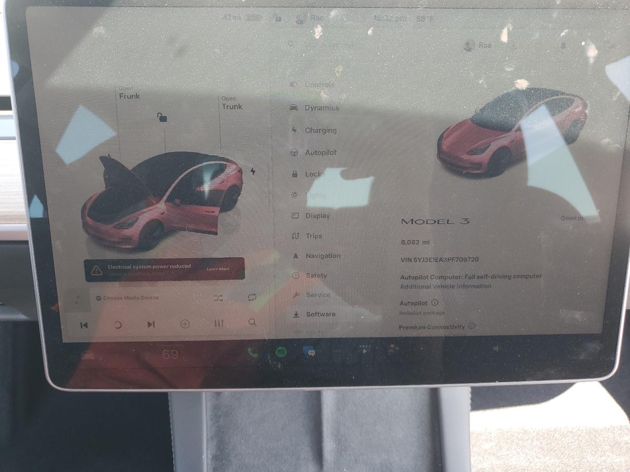 5YJ3E1EA3PF709720 2023 Tesla Model 3