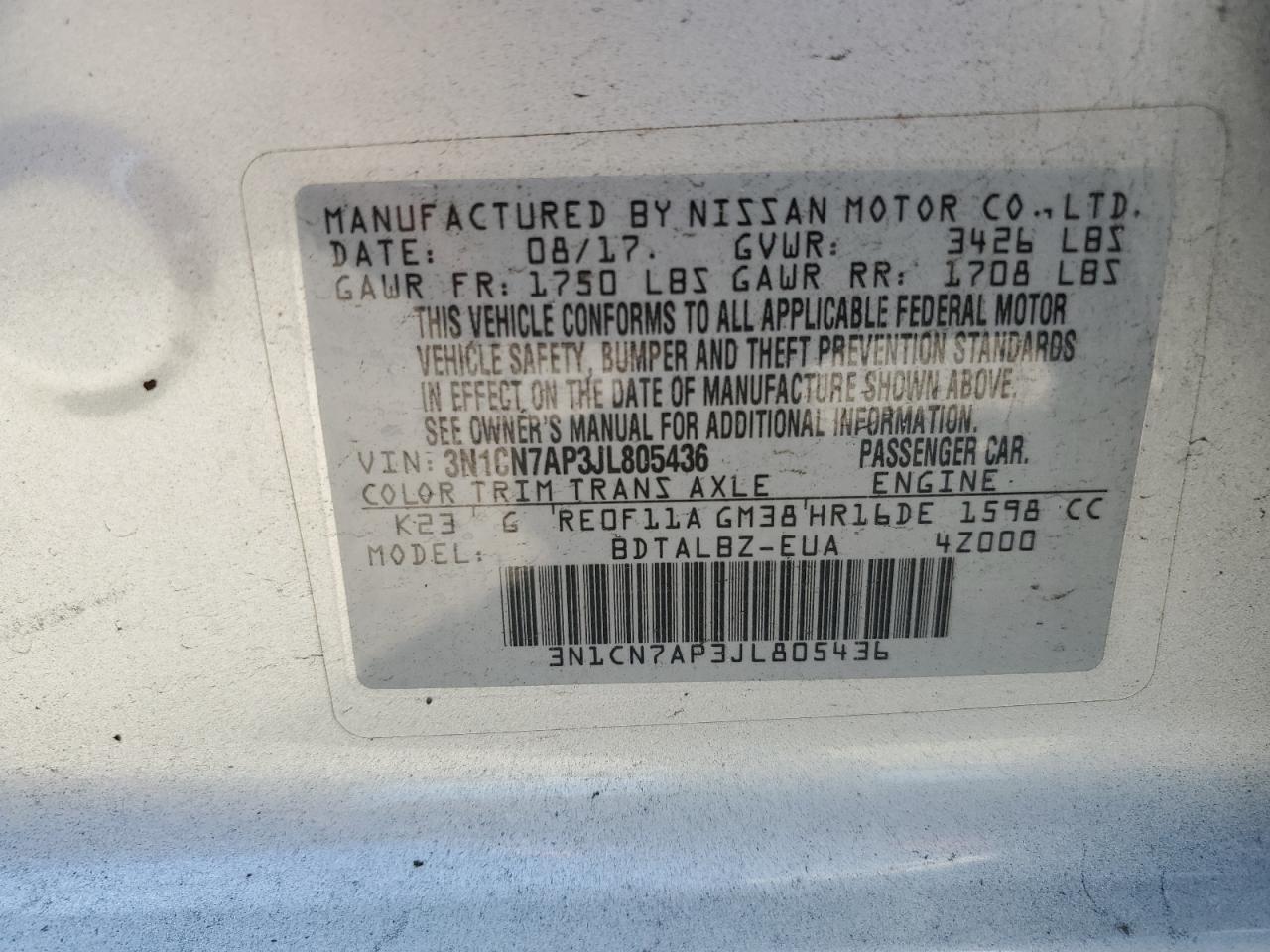 2018 Nissan Versa - Image 13