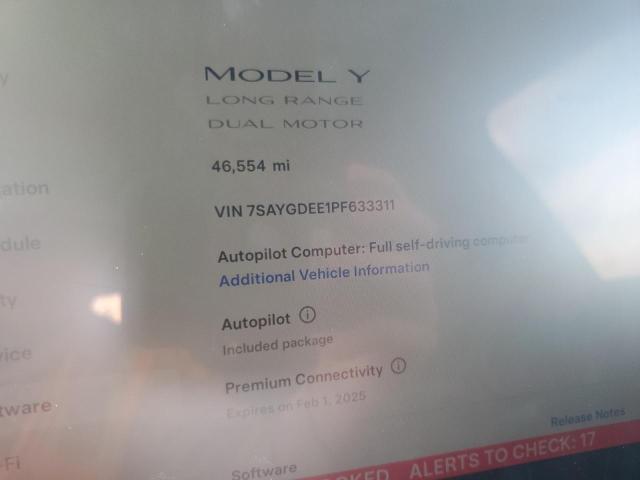 7SAYGDEE1PF633311 Tesla Model Y  10