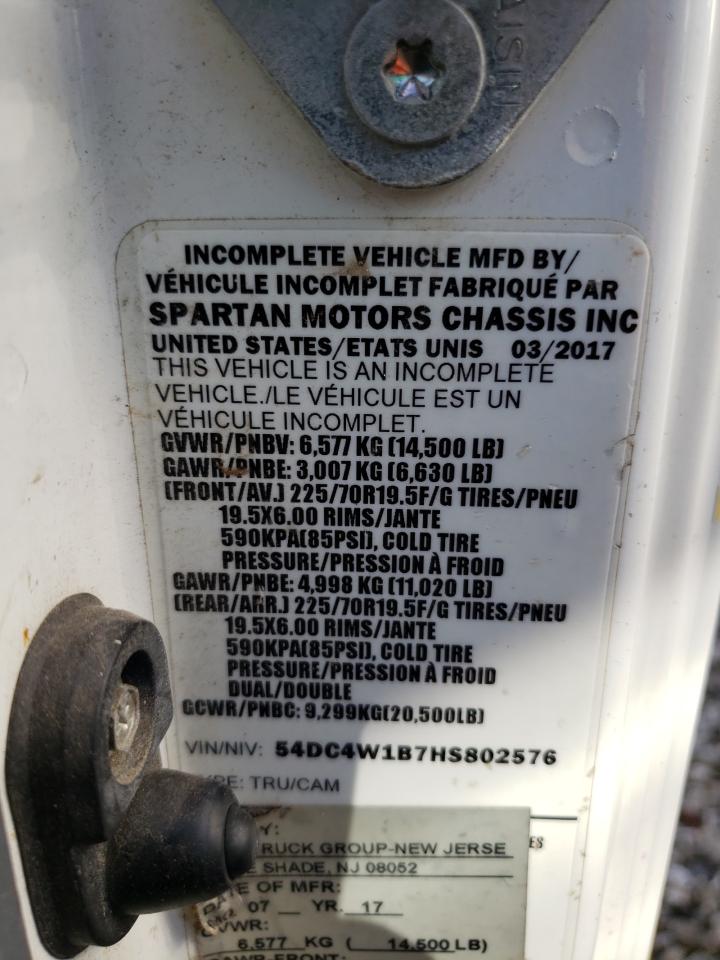 2017 Isuzu Npr Hd VIN: 54DC4W1B7HS802576 Lot: 76074424