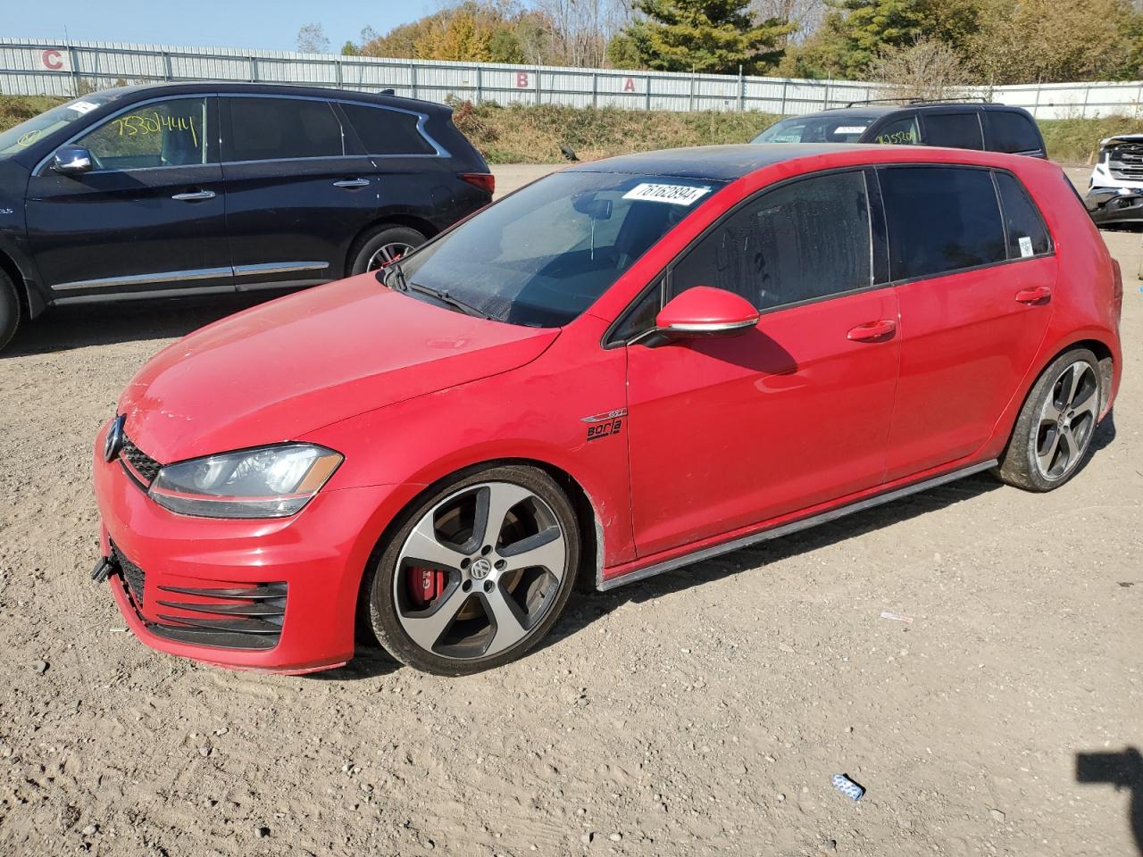 2017 Volkswagen Gti S/Se продається в Davison, MI - Front End