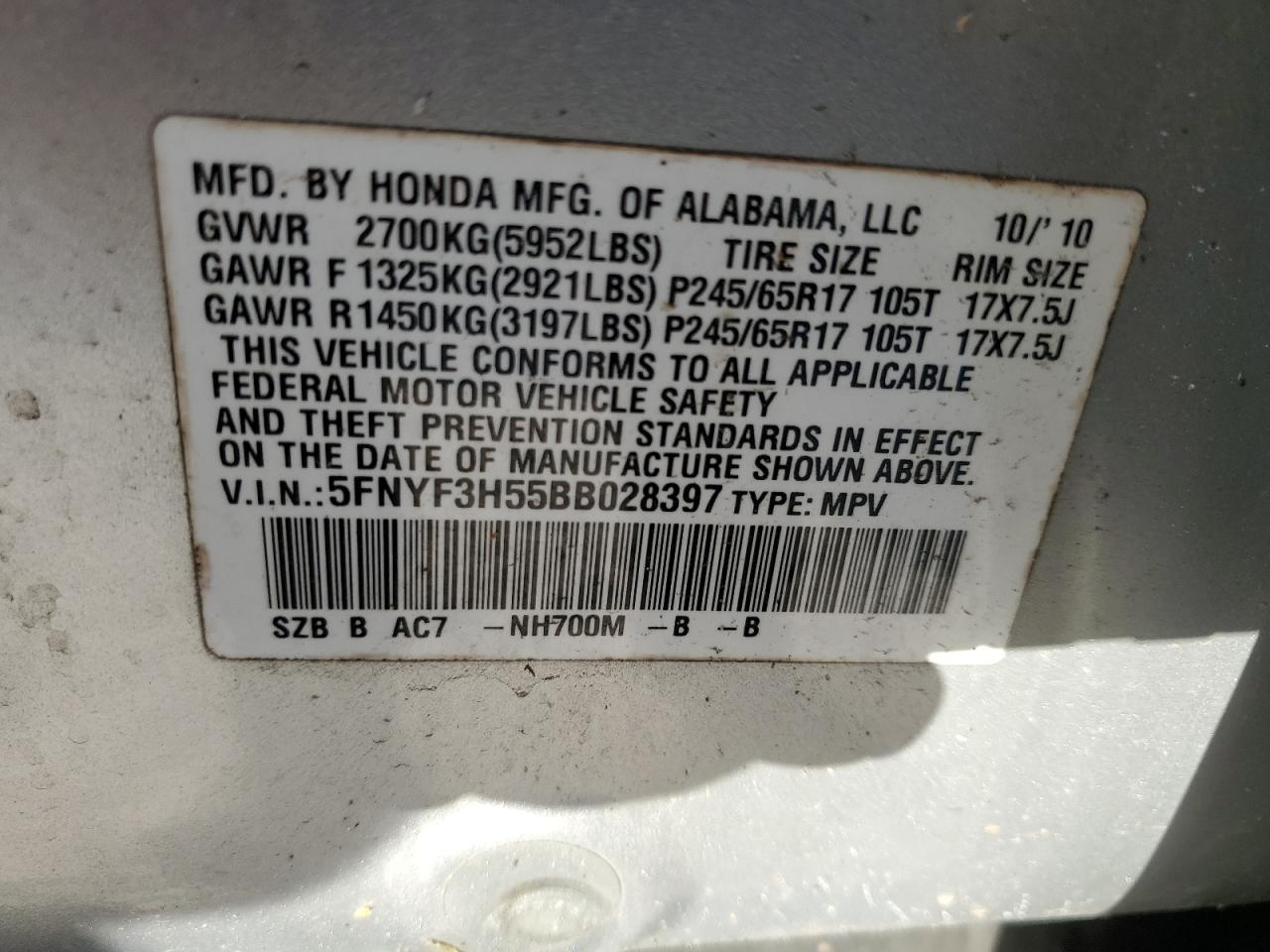 2011 Honda Pilot - Image 14