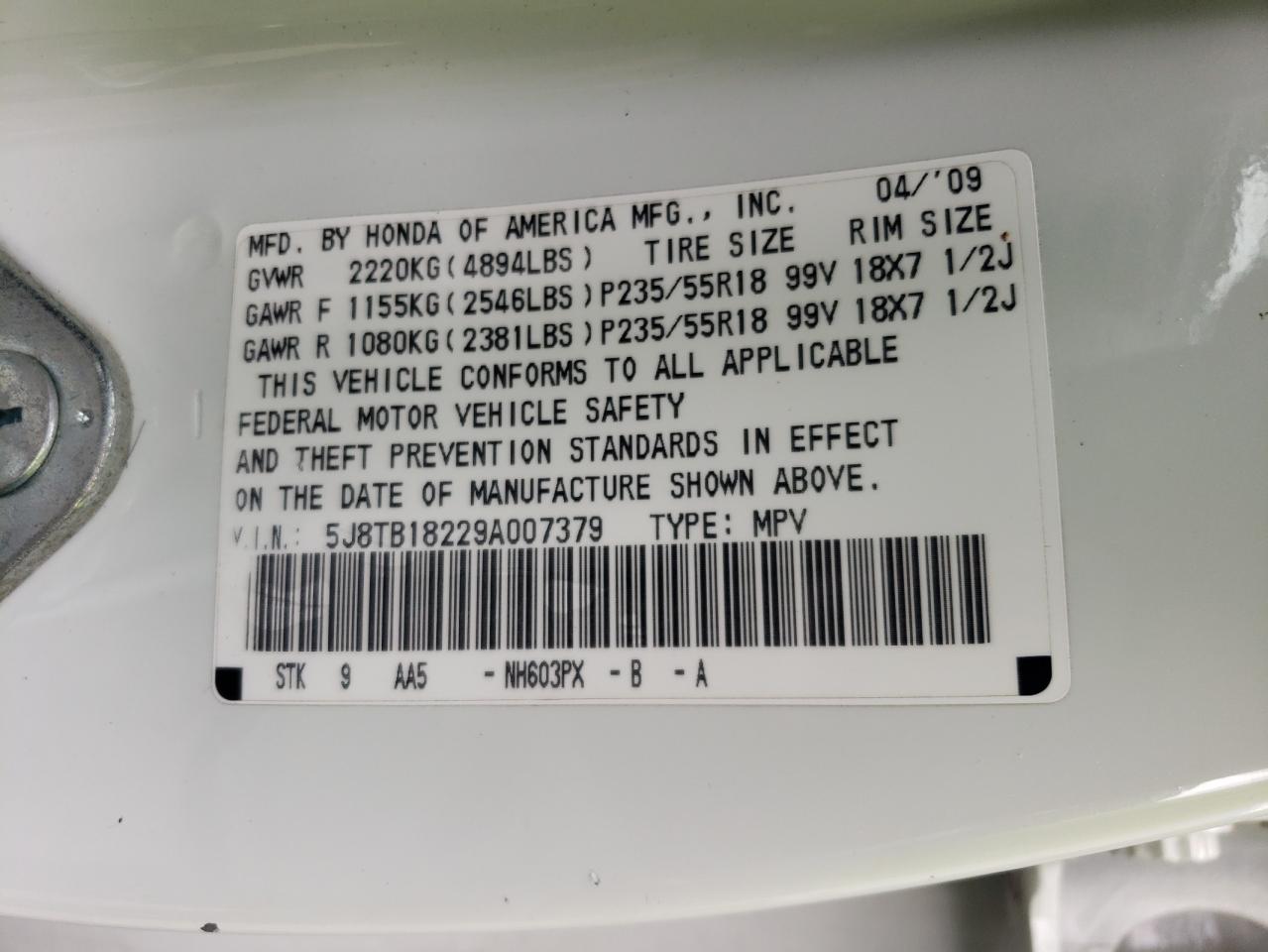 2009 Acura RDX - Image 12