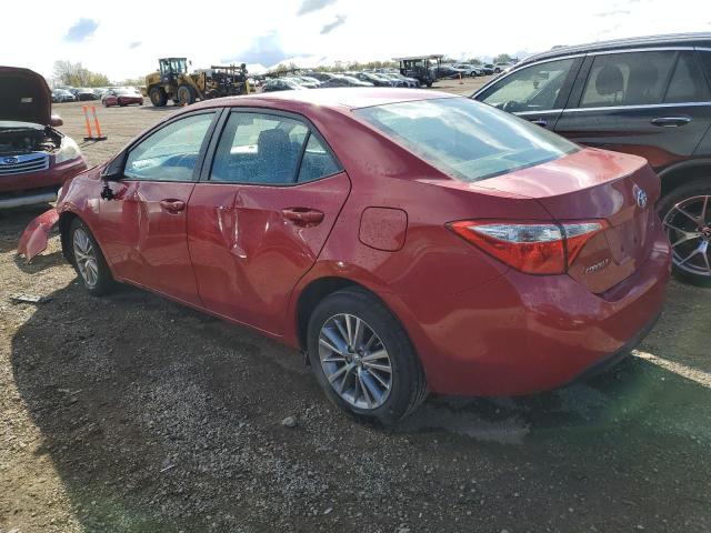  TOYOTA COROLLA 2014 Красный