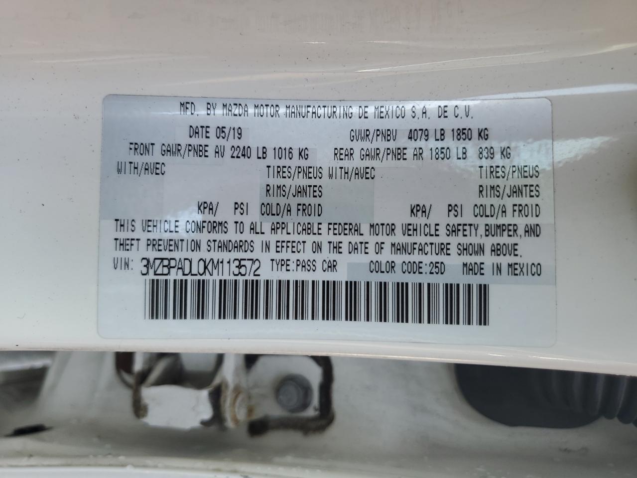 2019 Mazda 3 - Image 12