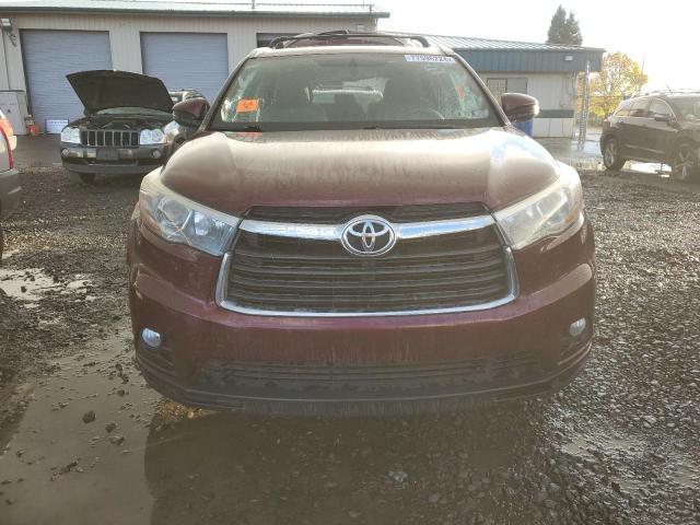  TOYOTA HIGHLANDER 2015 Красный