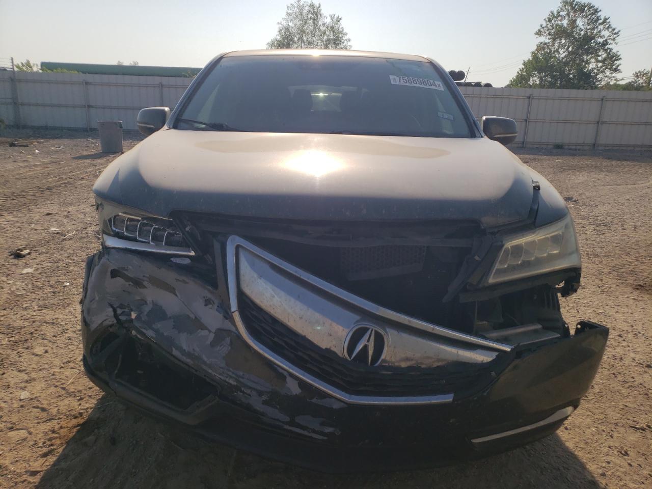 VIN 5FRYD3H40GB015219 2016 ACURA MDX no.5