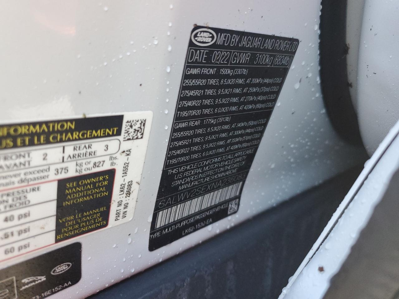 2022 Land Rover Range Rover - Image 14