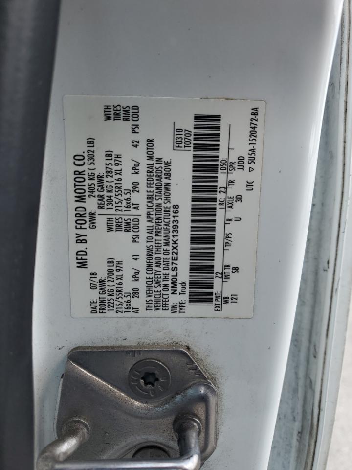 2019 Ford Transit Connect Xl VIN: NM0LS7E2XK1393168 Lot: 70475404