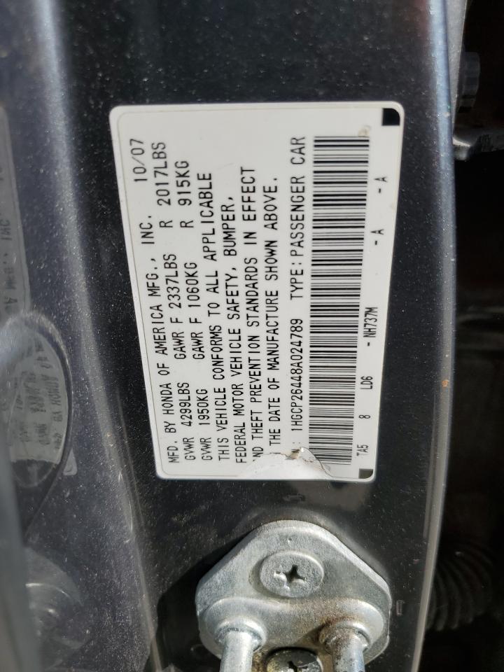 1HGCP26448A024789 2008 Honda Accord Lxp