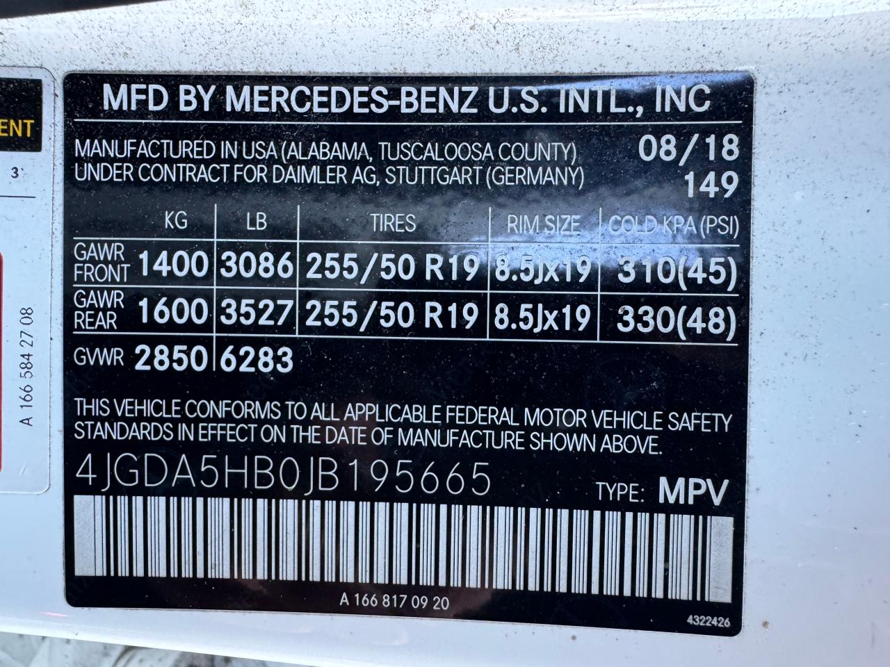 2018 Mercedes-Benz Gle 350 4Matic VIN: 4JGDA5HB0JB195665 Lot: 76122574