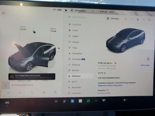 7SAYGAEE6NF576132 Tesla Model Y  9