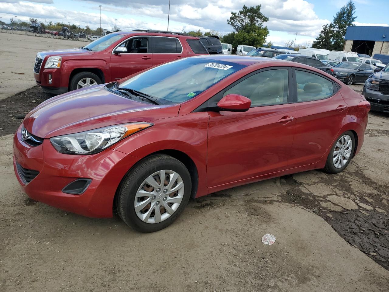 2012 Hyundai Elantra Gls VIN: KMHDH4AE7CU274249 Lot: 76284324