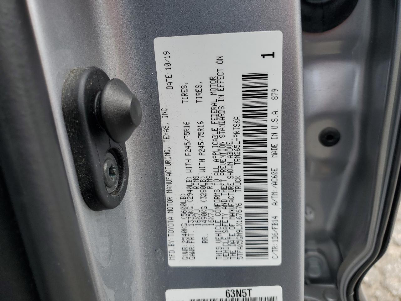 5TFAX5GN9LX167676 2020 Toyota Tacoma Double Cab