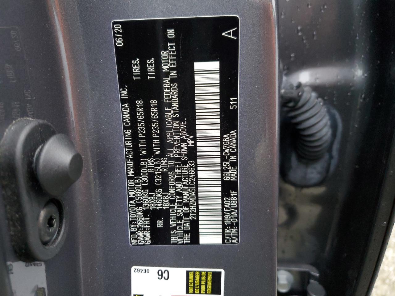 2T2HZMDA5LC246633 2020 LEXUS RX - Image 14