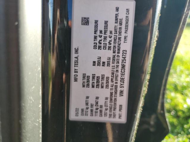 5YJ3E1EC3NF254723 Tesla Model 3  13