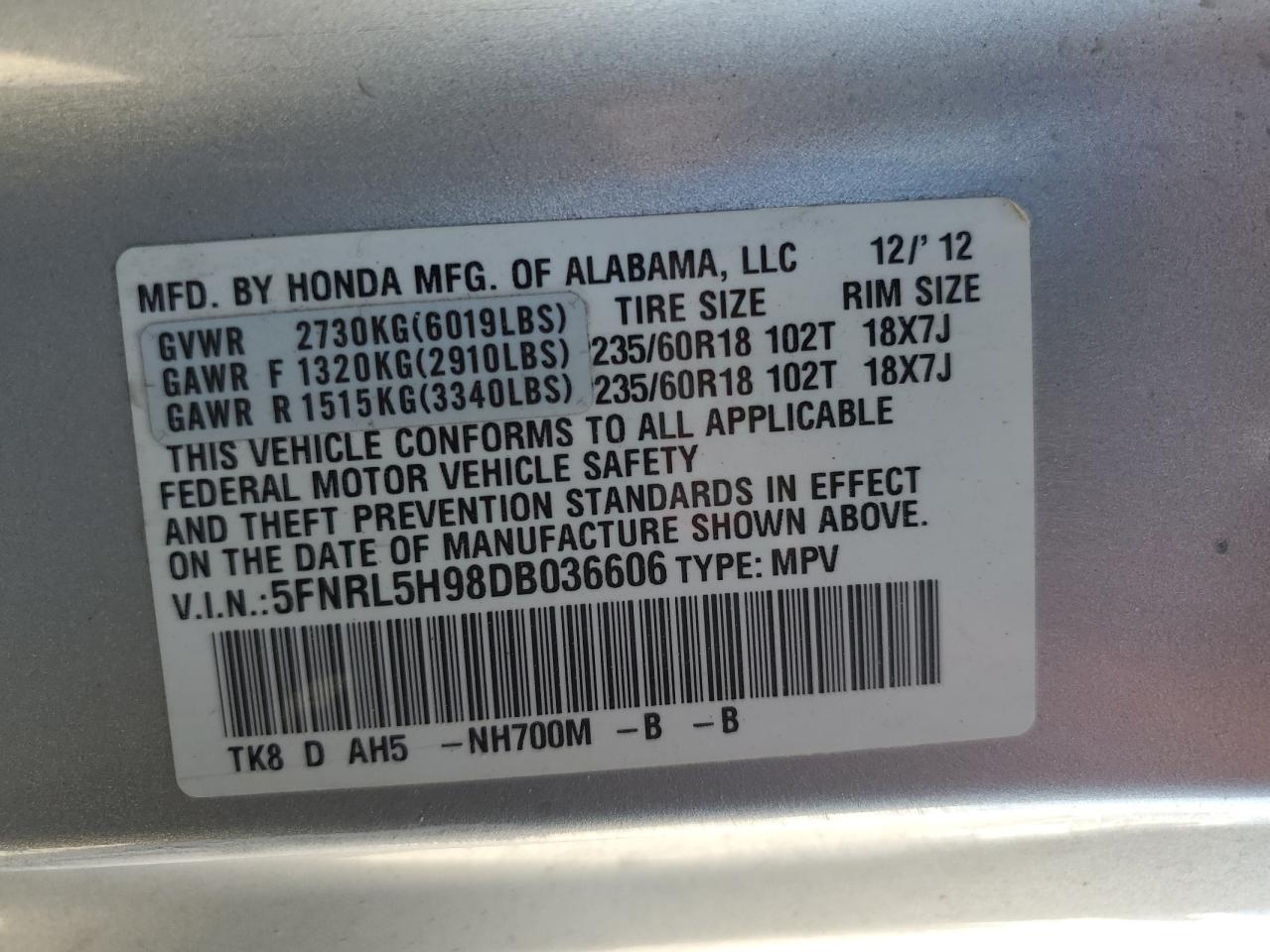 2013 Honda Odyssey - Image 16