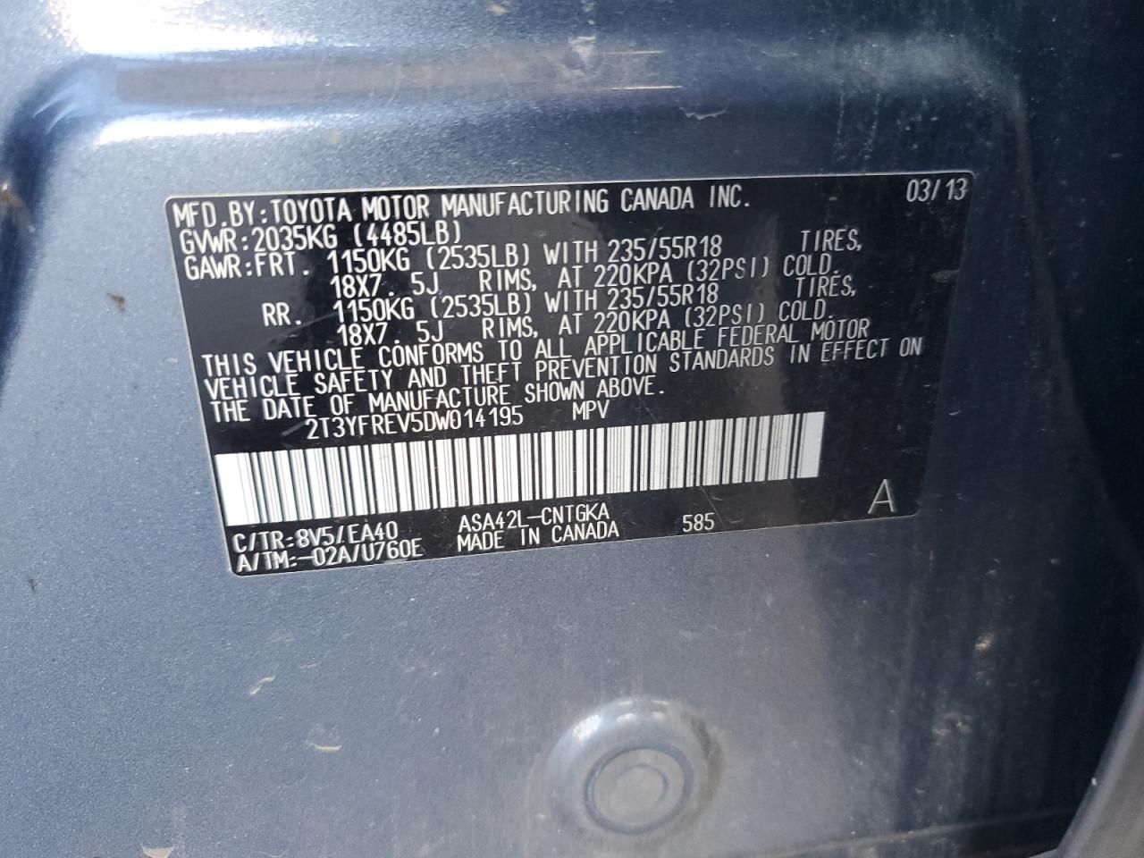 2013 Toyota RAV 4 - Image 12