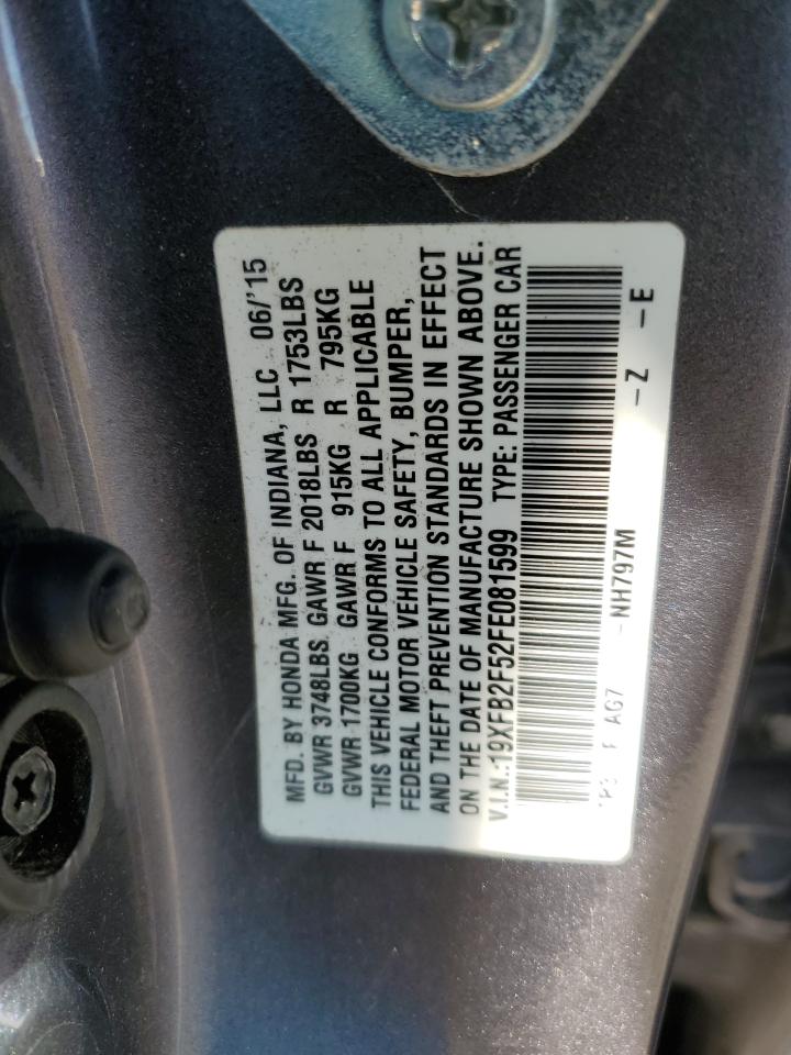 19XFB2F52FE081599 2015 HONDA CIVIC - Image 12