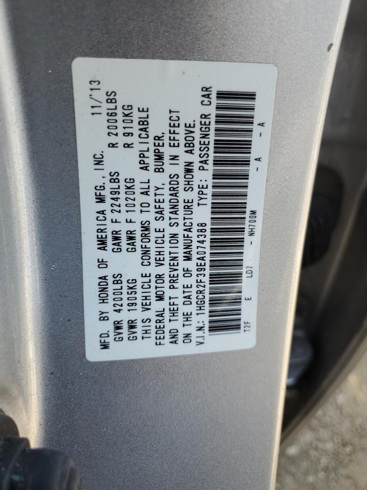 1HGCR2F39EA074388 2014 Honda Accord Lx