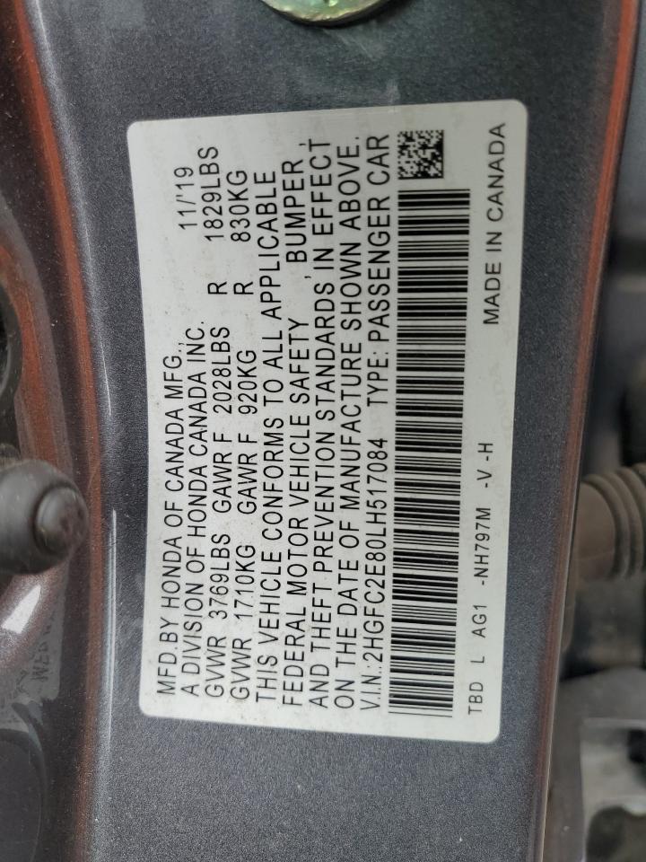 2HGFC2E80LH517084 2020 Honda Civic Sport