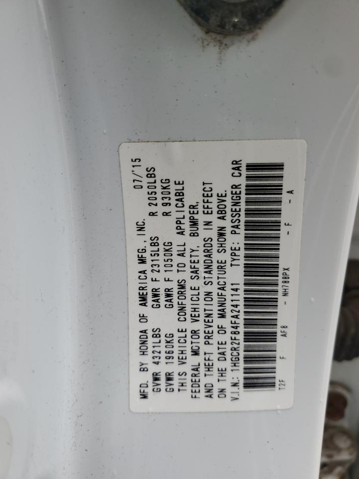 1HGCR2F84FA241141 2015 Honda Accord Exl