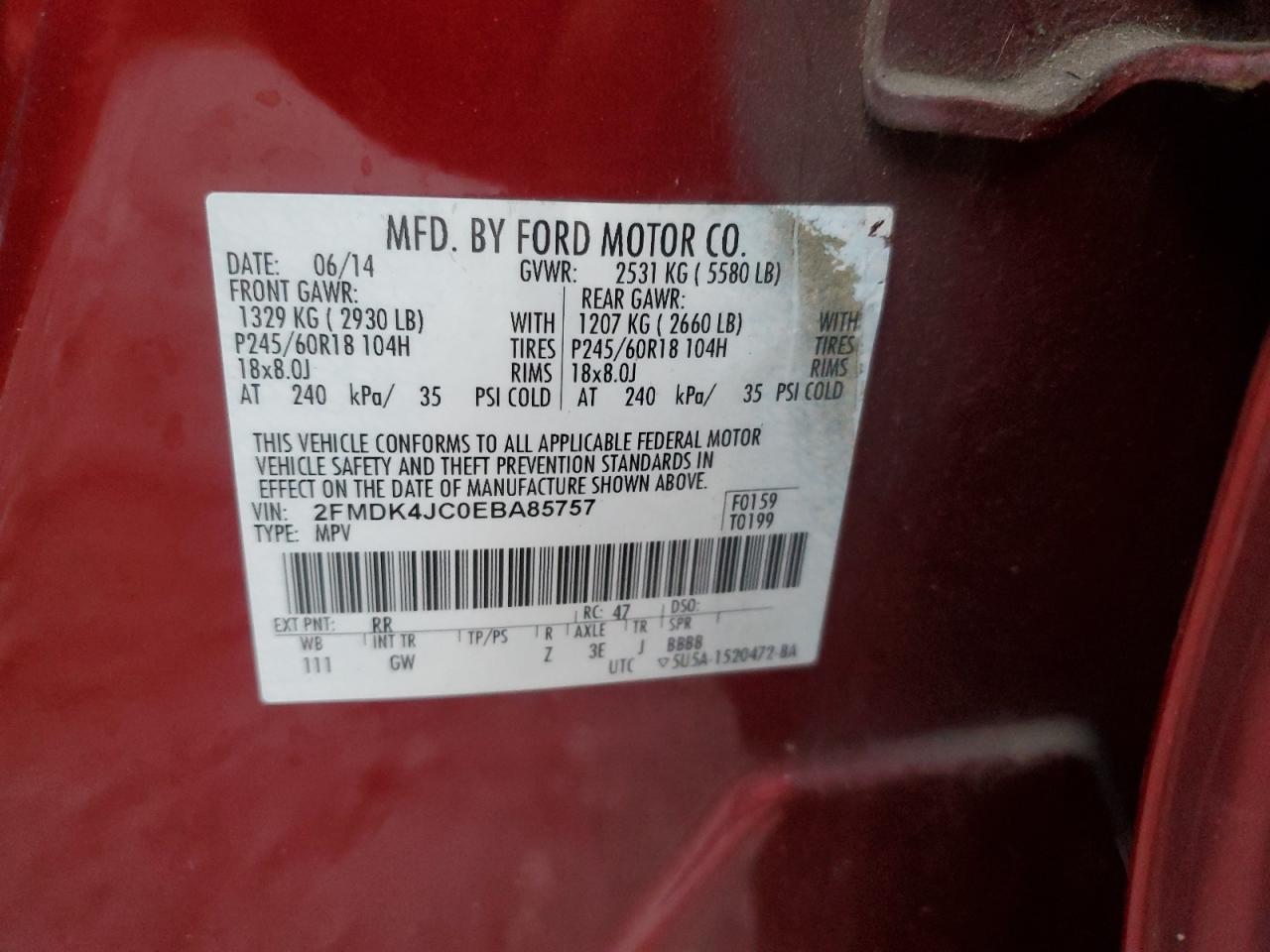 2014 Ford Edge - Image 14